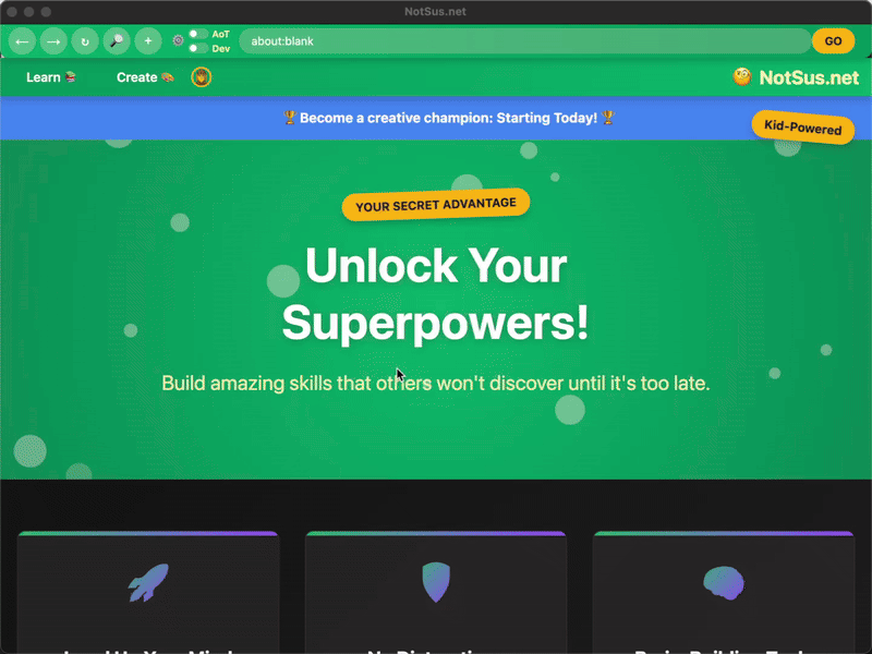 NotSus Browser Demo